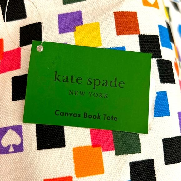 Kate Spade ♠️ canvas book tote - Picture 7 of 8